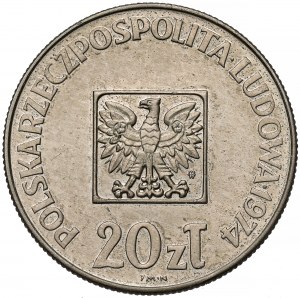 MIEDZIONIKIEL 20 Zloty 1974 XXX Jahre PRL