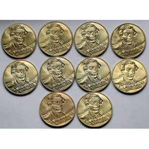 2 złote 1999 Słowacki - zestaw (10szt)
