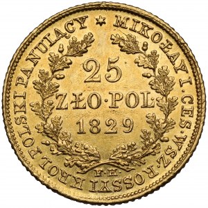 25 złotych polskich 1829 FH - rzadkie