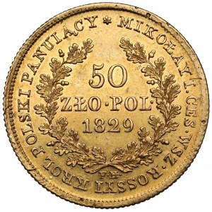 50 złotych polskich 1829 FH - RZADKIE