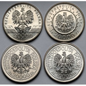 20.000 złotych 1993-1994 - zestaw (4szt)
