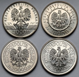 20,000 PLN 1993-1994 - set (4pcs)