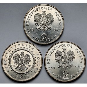 2 złote 1995 - zestaw (3szt)