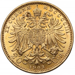 Austria, Franz Joseph I, 20 crowns 1903