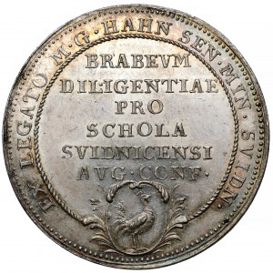 Schlesien, Świdnica, Verleihungsmedaille der Evangelischen Schule (18. Jahrhundert)