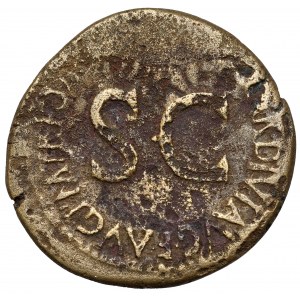 Liwia (14-29 n.e.) Dupondius, wybity podczas panowania Tyberiusza (22-23 n.e.)