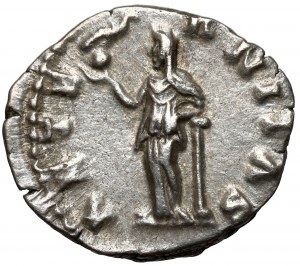 Faustina II la Giovane (161-175 d.C.) Denario postumo - molto bello
