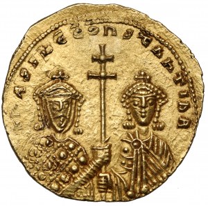 Byzanz, Basil II Bulgaroktonos und Konstantin VIII (976-1025) AV Histamenon Nomisma, Konstantinopel