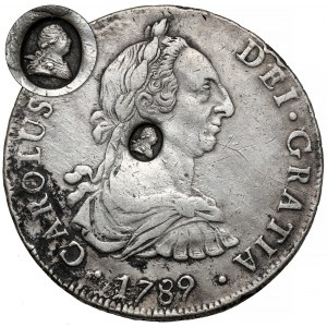 Anglia, Jerzy III - Moneta kryzysowa - Kontrmarka na 8 realach 1789