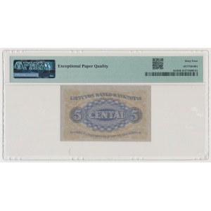 Lithuania, 5 Centai 1922 - SPECIMEN