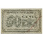 Lithuania, 50 Centu (1922) - BACK SPECIMEN