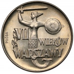 Próba CuNi 10 złotych 1965, VII wieków Warszawy - Syrena