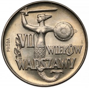 CuNi 10 gold sample 1965, VII centuries of Warsaw - Siren