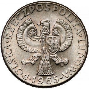 Próba CuNi 10 złotych 1965, 700 lat Warszawy - Syrena