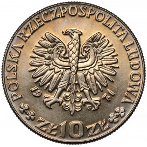 Próba CuNi 10 złotych 1971 FAO Kłosy