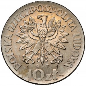 Próba CuNi 10 złotych 1971 FAO Fiat Panis
