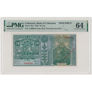 Lithuania, 50 Litu 1922 SPECIMEN - A 000044