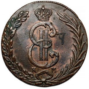 Rosja, Katarzyna II, 10 kopiejek 1777 KM, Suzun - Syberia