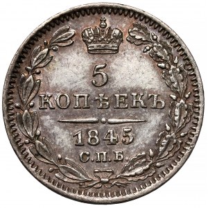 Rosja, Mikołaj I, 5 kopiejek 1845