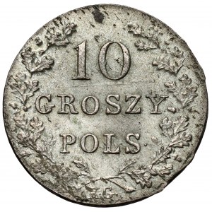 Powstanie Listopadowe, 10 groszy 1831 KG - proste - piękne