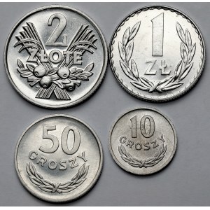 10 groszy - 2 złote 1961-1981 - zestaw (4szt)