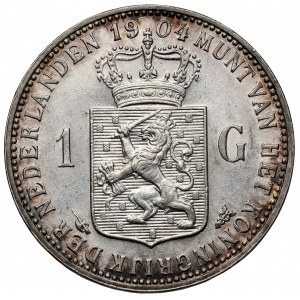 Niderlandy, Wilhelmina, Gulden 1904