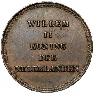 Nizozemsko, Vilém II., korunovační žeton 1840