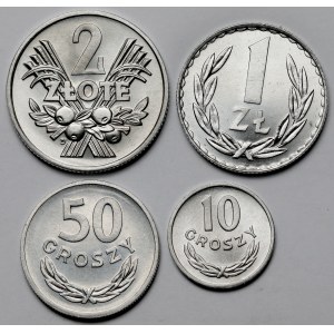 10 groszy - 2 złote 1961-1981 - zestaw (4szt)