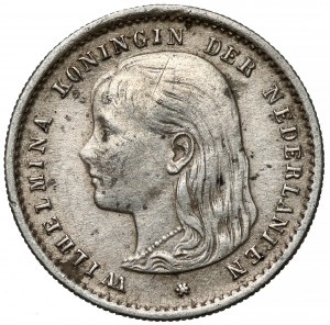 Nizozemsko, Wilhelmina, 10 centů 1896