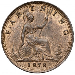 Anglia, Wiktoria, Farthing 1878
