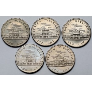 50 złotych 1983 Teatr Wielki - zestaw (5szt)