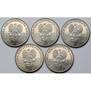 50 złotych 1983 Teatr Wielki - zestaw (5szt)