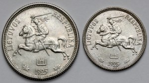 Litva, 1-2 lithu 1925 - sada (2ks)