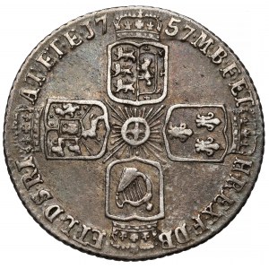 Anglia, Jerzy II, 6 pence 1757