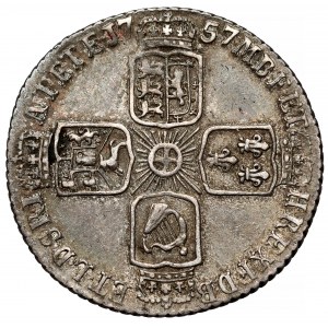 Anglia, Jerzy II, 6 pence 1757