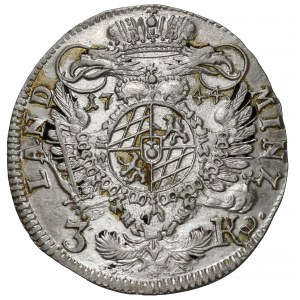 Bawaria, Karl Albrecht, 3 krajcary 1744 - RZADKIE i piękne