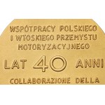 Włochy ZŁOTO Medal 40 lat Polskiego Fiata 1932-1972 - RZADKOŚĆ