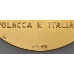 Włochy ZŁOTO Medal 40 lat Polskiego Fiata 1932-1972 - RZADKOŚĆ