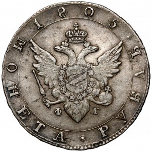 Rosja, Aleksander I, Rubel 1805