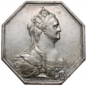 Russia, Catherine II, Octagonal medal 1793 - for usefulness