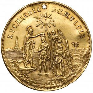 Rosja, Paweł I (1754-1796-1801) Złoty medal chrzcielny (4 dukaty) bez daty