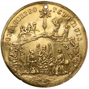 Rosja, Paweł I (1754-1796-1801) Złoty medal chrzcielny (4 dukaty) bez daty