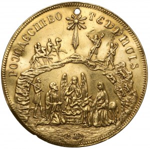 Russia, Paul I (1754-1796-1801) Gold baptismal medal (4 ducats) no date