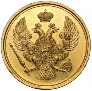 Rusko, ZLATÁ medaila ženského gymnázia za študijné výsledky (cca 1835)