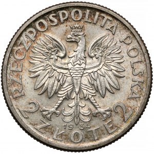 Głowa Kobiety 2 złote 1934