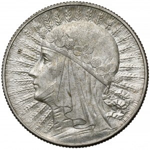 Głowa Kobiety 5 złotych 1932 bez znaku, Londyn