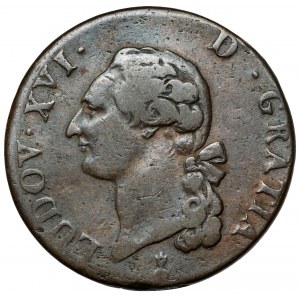 Francja, Ludwik XVI, Sol 1787-AA, Metz