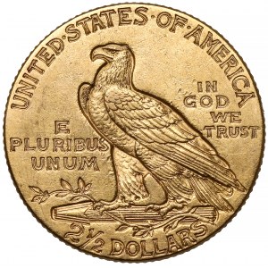 USA, 2 1/2 dolara 1915, Philadelphia - Głowa Indianina