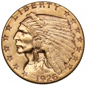 USA, 2 1/2 dolara 1926, Philadelphia - Głowa Indianina