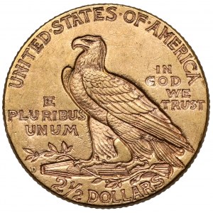 USA, 2 1/2 dolara 1925-D, Denver - Głowa Indianina